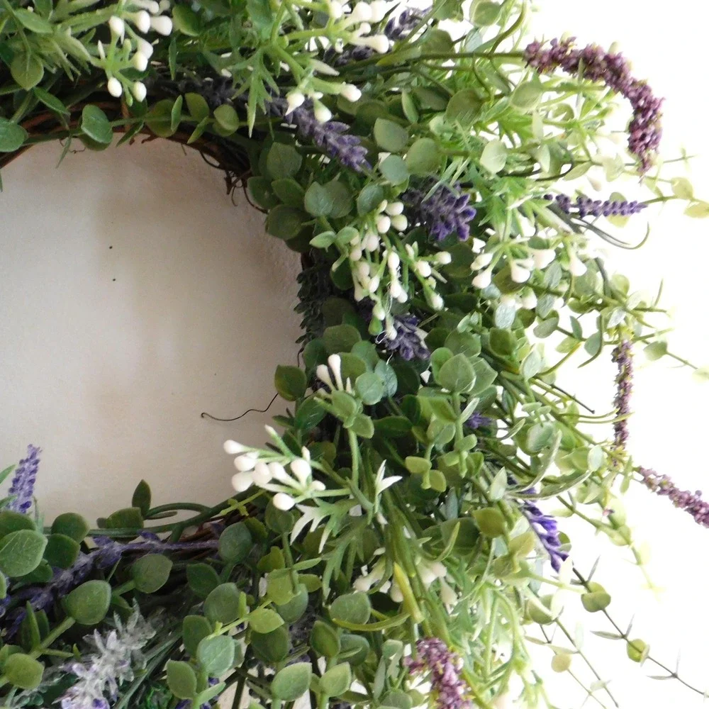 Boxwood with Lavender Mini Wreath Kitchen‎ Wall decor Cabinet Wreath